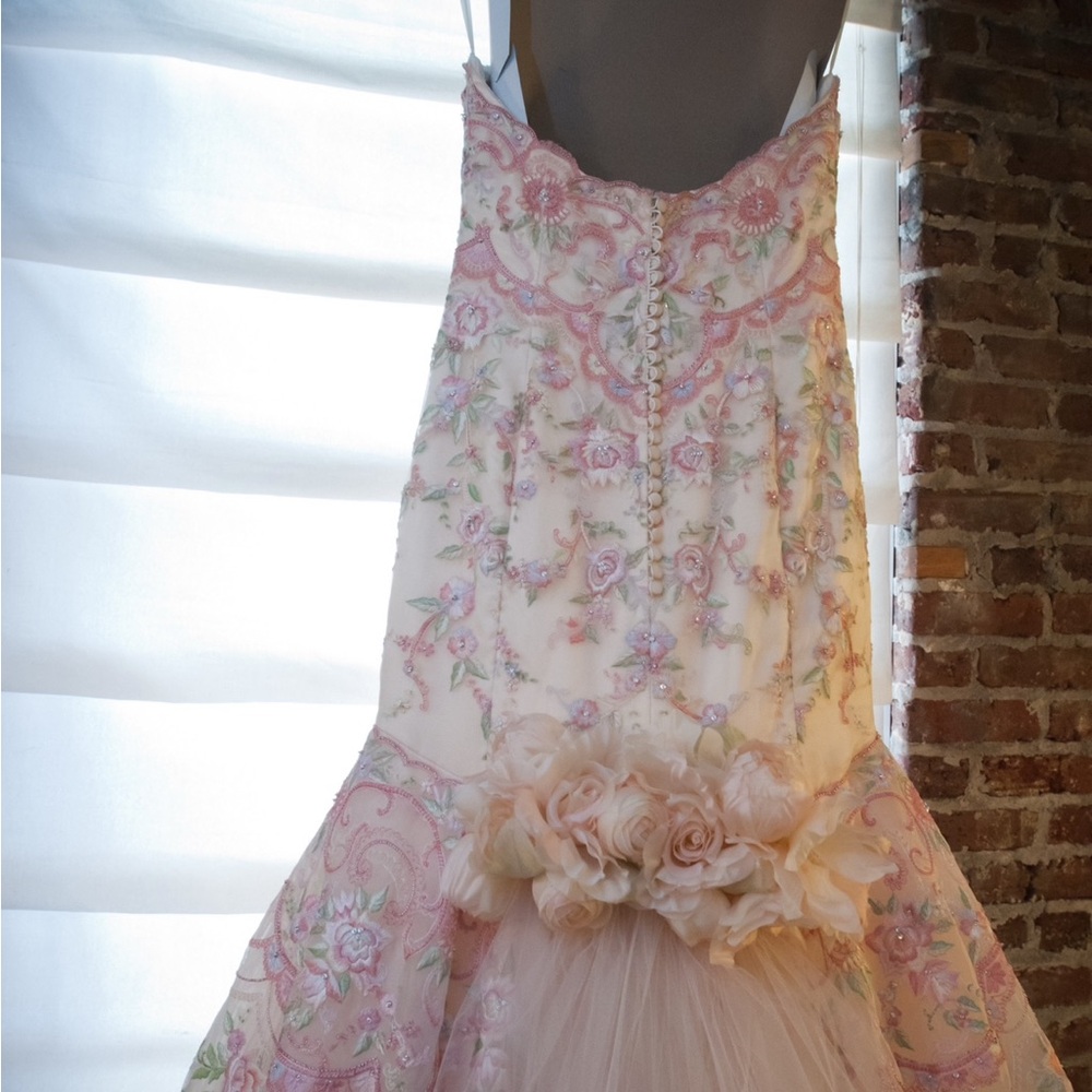 Lazaro Embroidered Wedding Gown